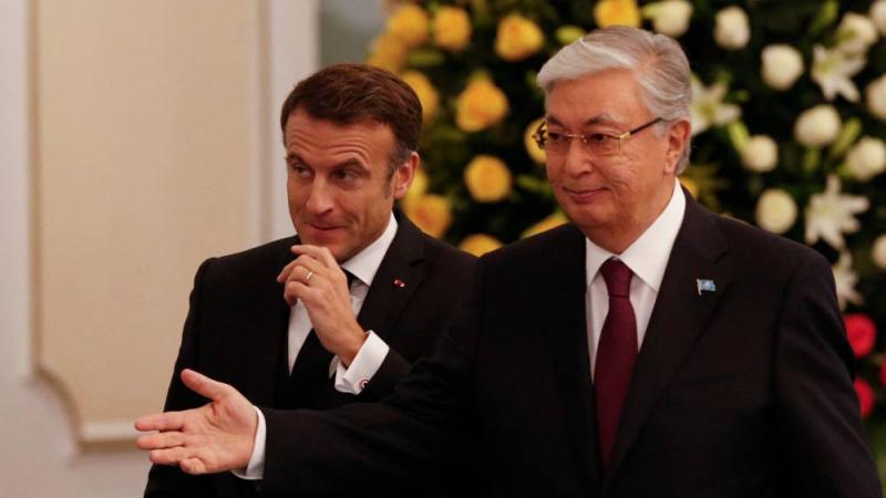 ماكرون لرئيس كازاخستان: نأمل استكمال وتسريع شراكتنا الاستراتيجية