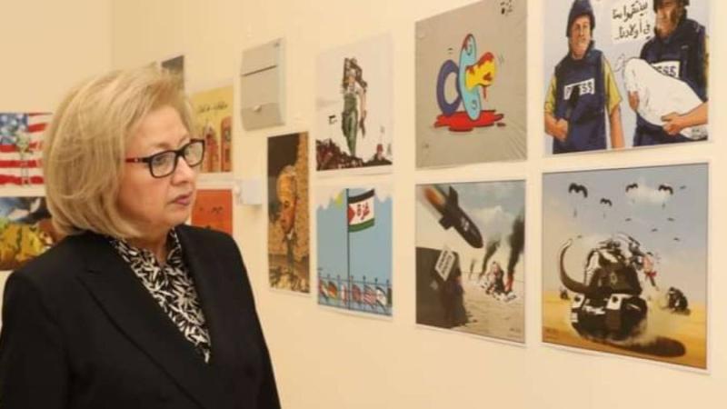 119 «كاريكاتيراً» عن فلسطين في معرض أردني