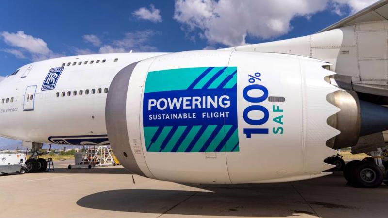 «رولز- رويس» تنجز اختبار وقود الطيران المستدام 100% لجميع المحركات