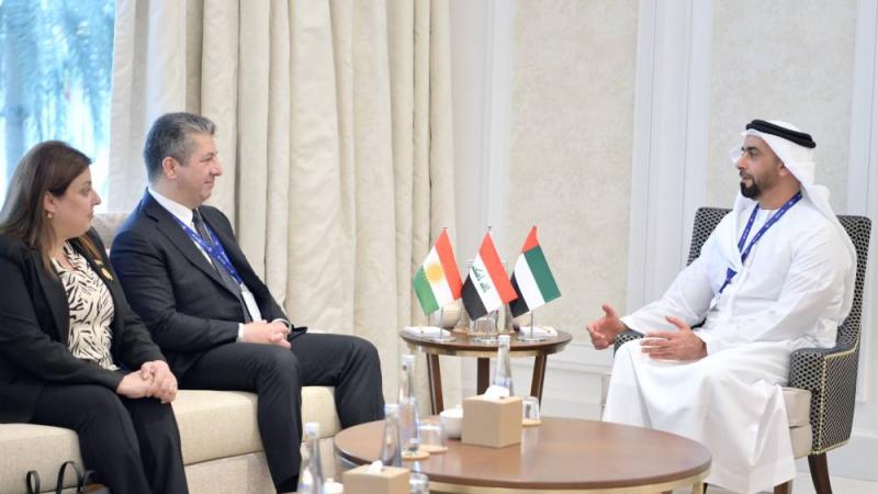 سيف بن زايد ورئيس حكومة كردستان العراق يستعرضان علاقات التعاون على هامش «COP28»