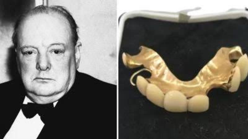 عرض أسنان تشرشل للبيع في مزاد علني