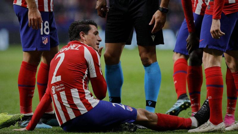 مدافع أتلتيكو مدريد يتعرض لإصابة جديدة