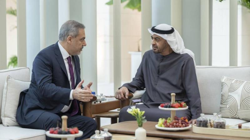 محمد بن زايد وهاكان فيدان