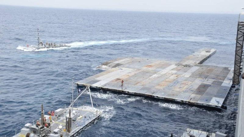 واشنطن: تم ربط الميناء العائم بشاطئ غزة.. والمساعدات تصل «قريباً»