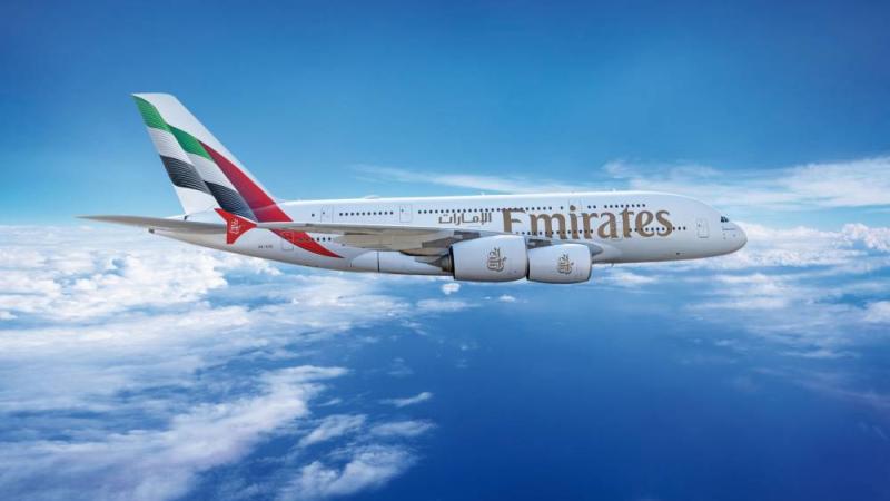 إحدى طائرات إيرباص A380 التابعة لطيران الإمارات