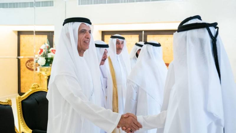 حاكم رأس الخيمة يستقبل المهنئين بحلول عيد الأضحى المبارك