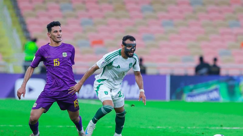 من مباراة الأهلي السعودي والشرطة العراقي