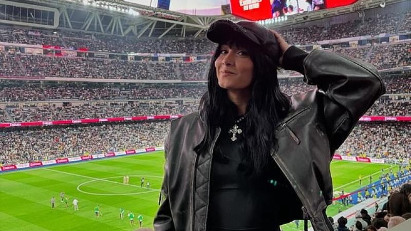 آيتانا تحضر مباراة في البرنابيو