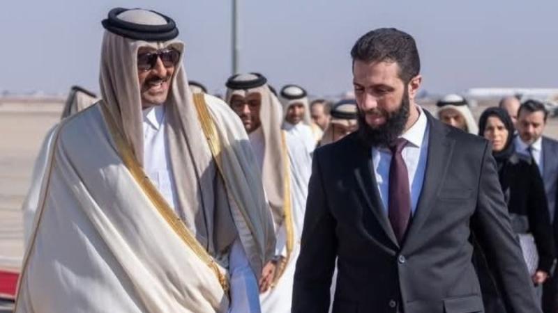 أمير قطر يصل إلى دمشق في أول زيارة إلى سوريا بعد سقوط الأسد | صحيفة الخليج
