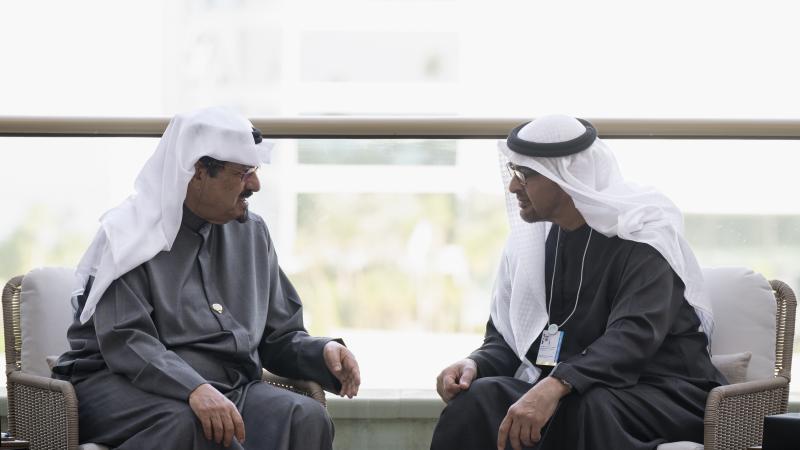محمد بن زايد يلتقي عدداً من رؤساء الوفود والقادة المشاركين في قمة الحكومات