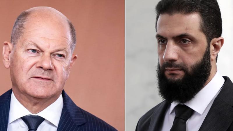 أحمد الشرع وشولتس