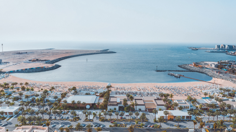 جانب من واجهة دبي البحرية