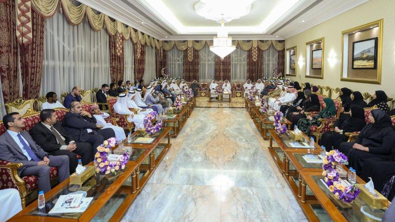 خلال مجلس سالم بن سلطان في رأس الخيمة