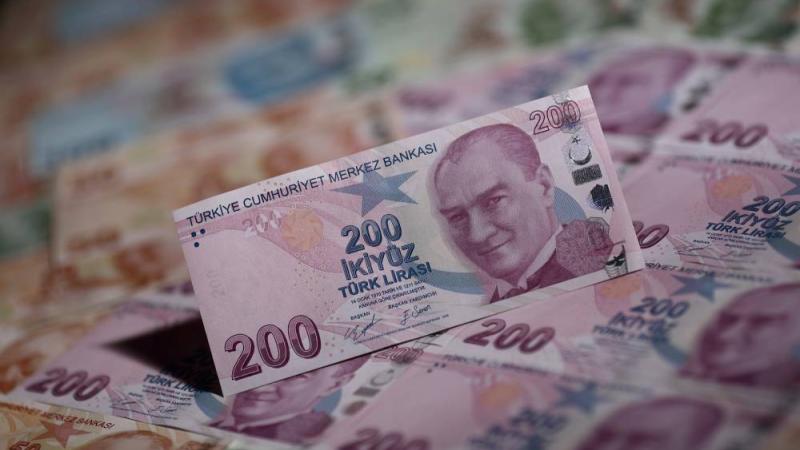 أوراق نقدية بالليرة التركية (رويترز)