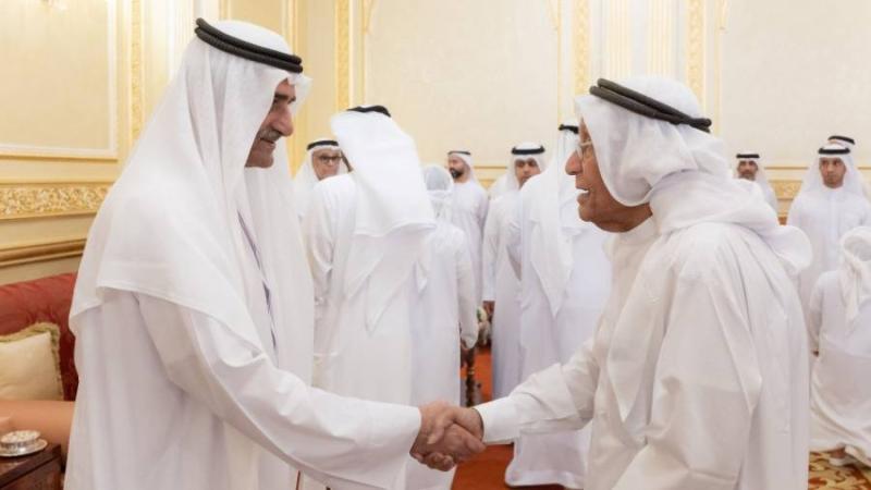 الشرقي يواصل استقبال المهنئين بعيد الفطر بحضور ولي عهد الفجيرة