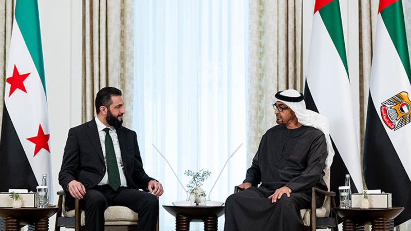 محمد بن زايد وأحمد الشرع
