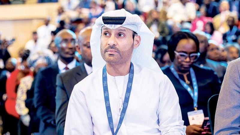  محمد الكويتي خلال مشاركته بالقمة 