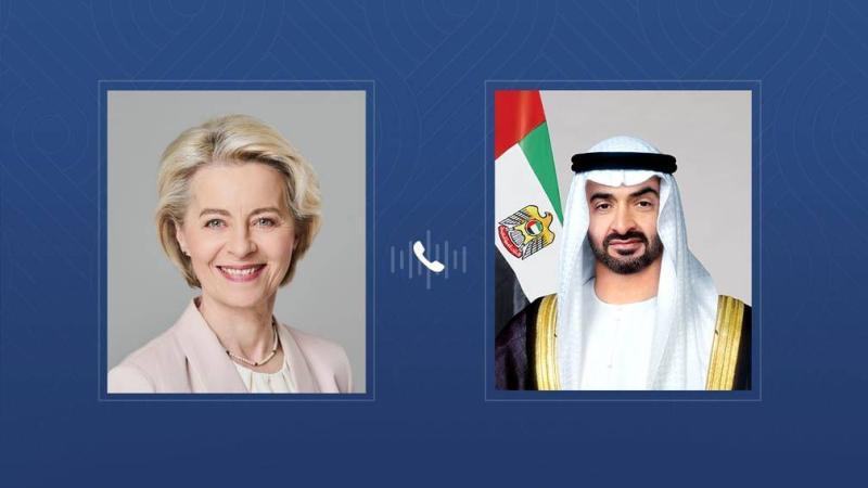 محمد بن زايد ورئيسة المفوضية الأوروبية يتفقان على إطلاق مفاوضات بشأن الشراكة الاقتصادية الشاملة