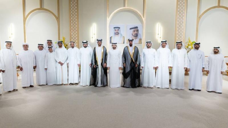 حمدان بن محمد يحضر أفراح الكتبي والمزروعي