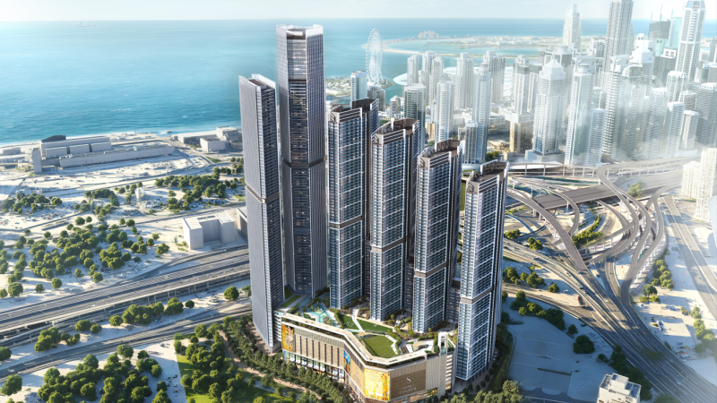 رسم هندسي تخيلي لمشروع شوبا سنترال