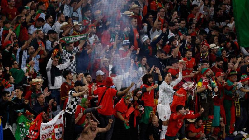جمهور البرتغال خلال المباراة