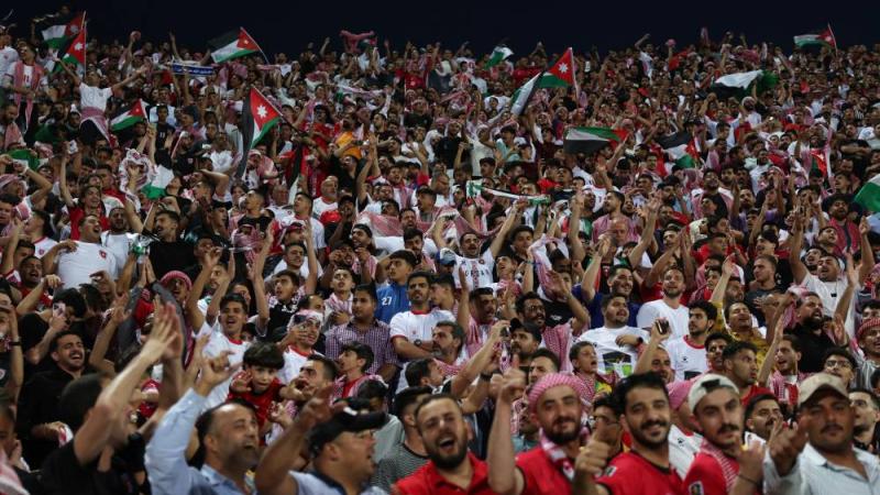 منتخب الأردن يحتفل