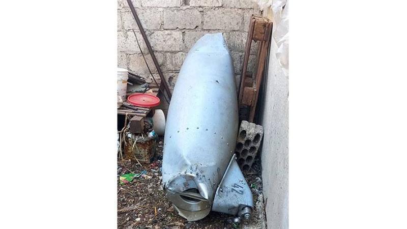 سقوط بقايا صاروخين في درعا السورية|