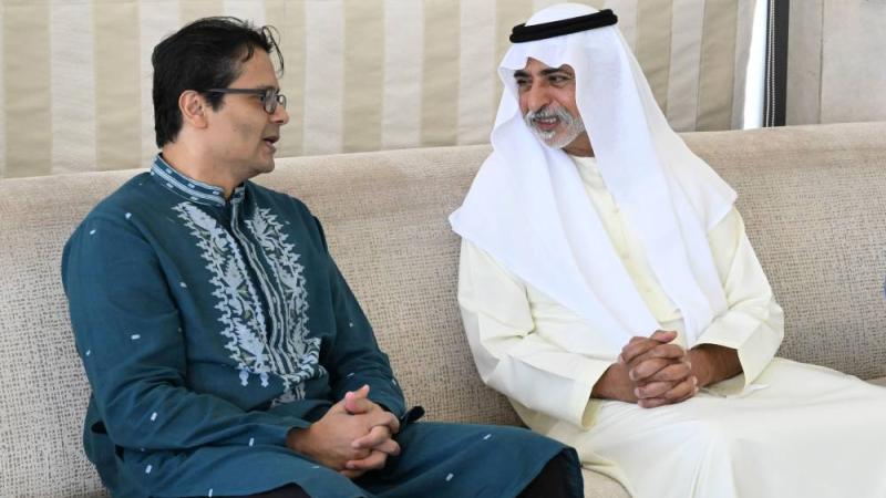 نهيان بن مبارك يستقبل مبعوث رئيس وزراء بنغلاديش.. ويؤكد متانة العلاقات بين البلدين