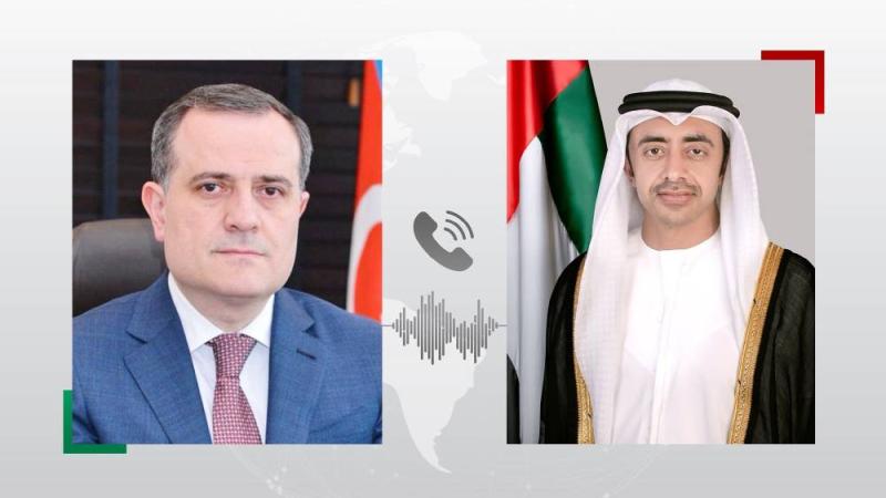 عبدالله بن زايد ووزير الخارجية الأذربيجاني يبحثان هاتفيا التطورات الإقليمية