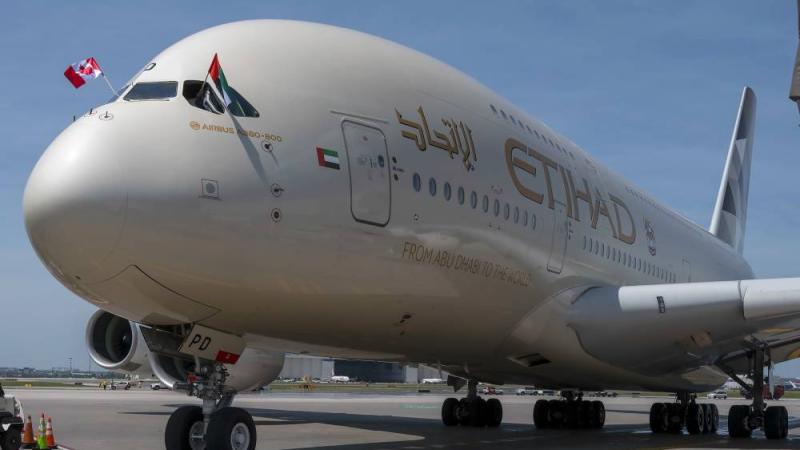 طائرة طيران الاتحاد من طراز A380