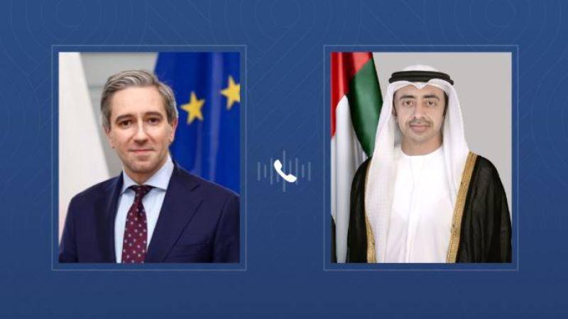 عبدالله بن زايد ووزير الخارجية الإيرلندي