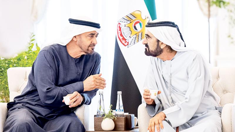 محمد بن زايد في حديث مع محمد بن راشد 