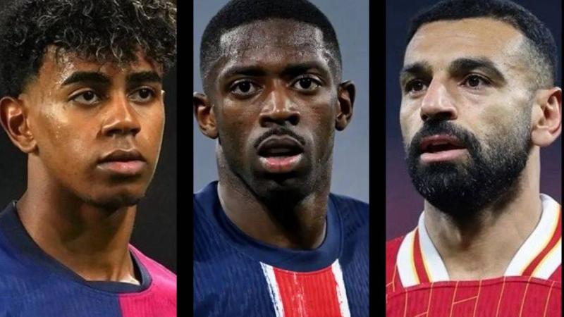 محمد صلاح يطارد يامال وديمبيلي في ترتيب أفضل لاعبي 2025