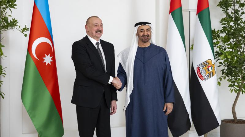 محمد بن زايد وإلهام علييف