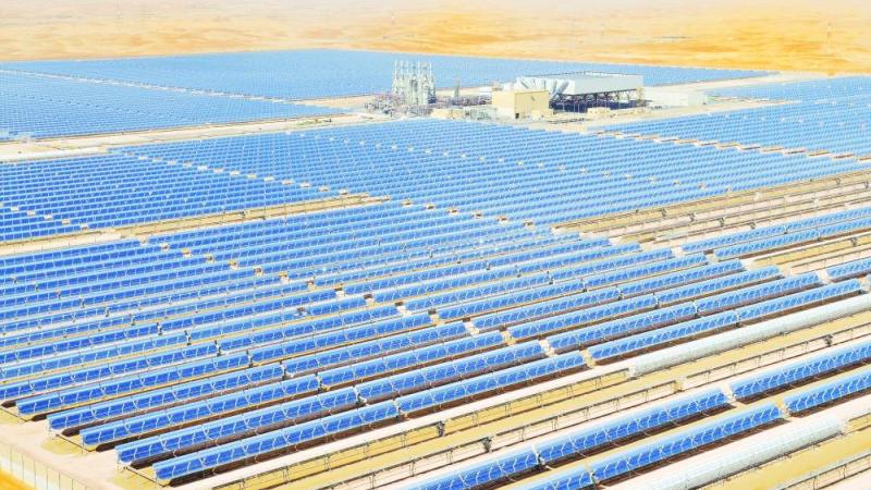 أحد مشاريع الطاقة الشمسية في الدولة 