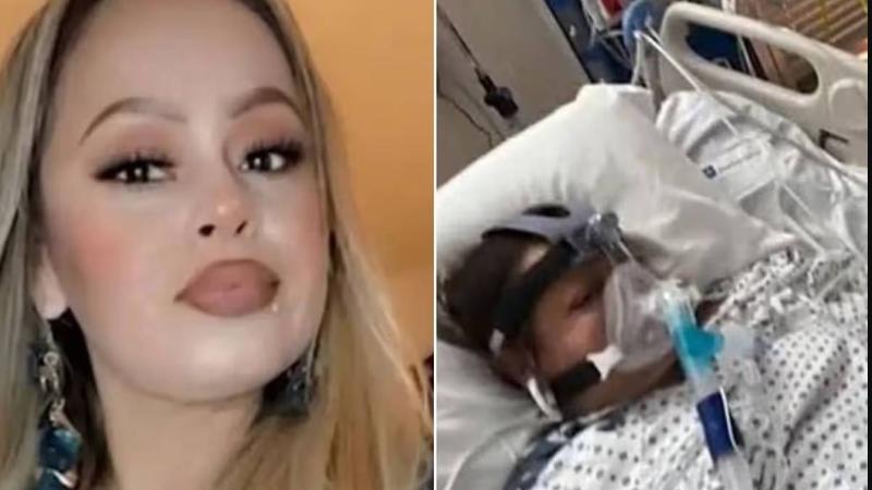 لورا باراخاس قبل وبعد الإصابة بالعدوى