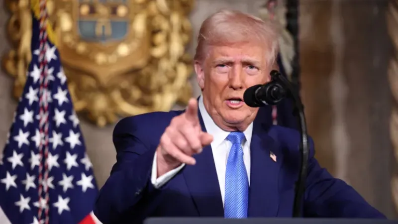 الرئيس الأمريكي دونالد ترامب