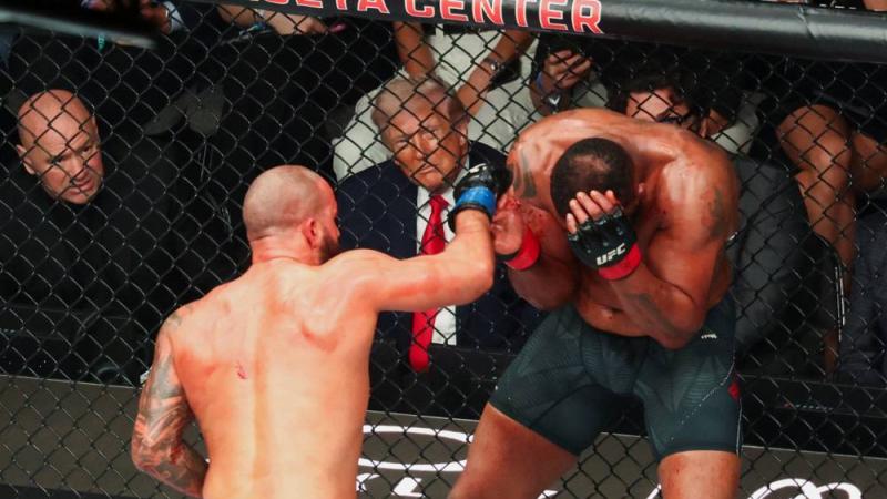 ترامب ودانا وايت يتابعان النزال