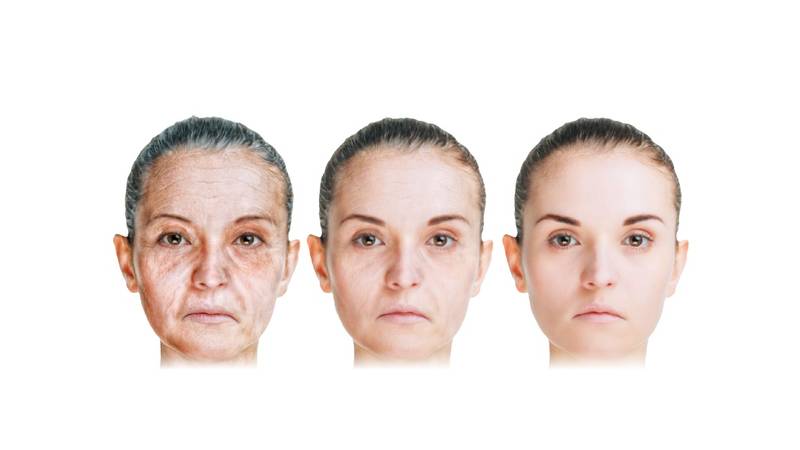 شيخوخة الوجه المبكرة هي مصدر قلق للشباب. المكملات الطبية والصحية مكملات خليجية