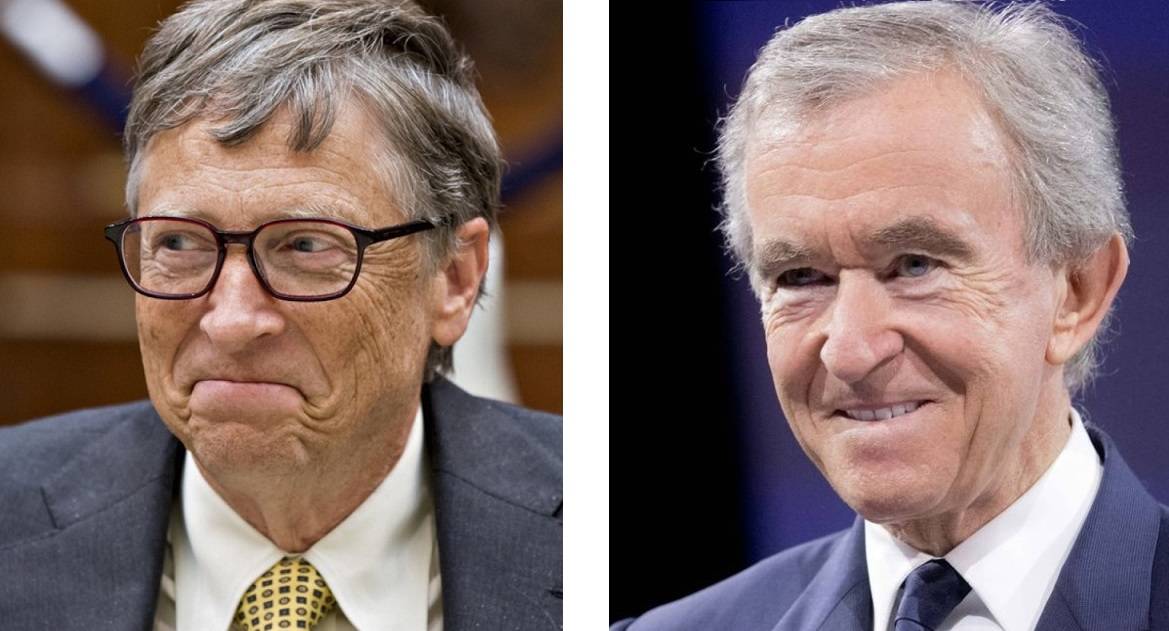 بيل جيتس و برنارد أرنولت