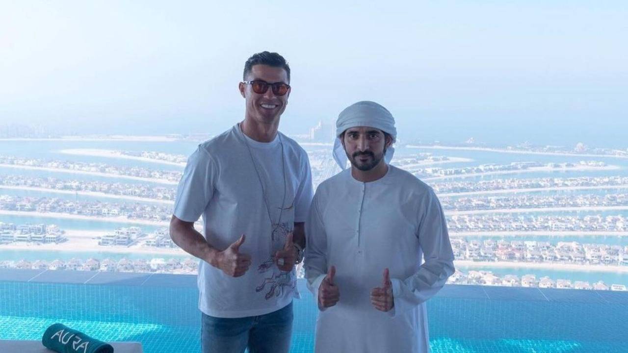 حمدان بن محمد وكريستيانو رونالدو حمدان بن محمد وكريستيانو رونالدو