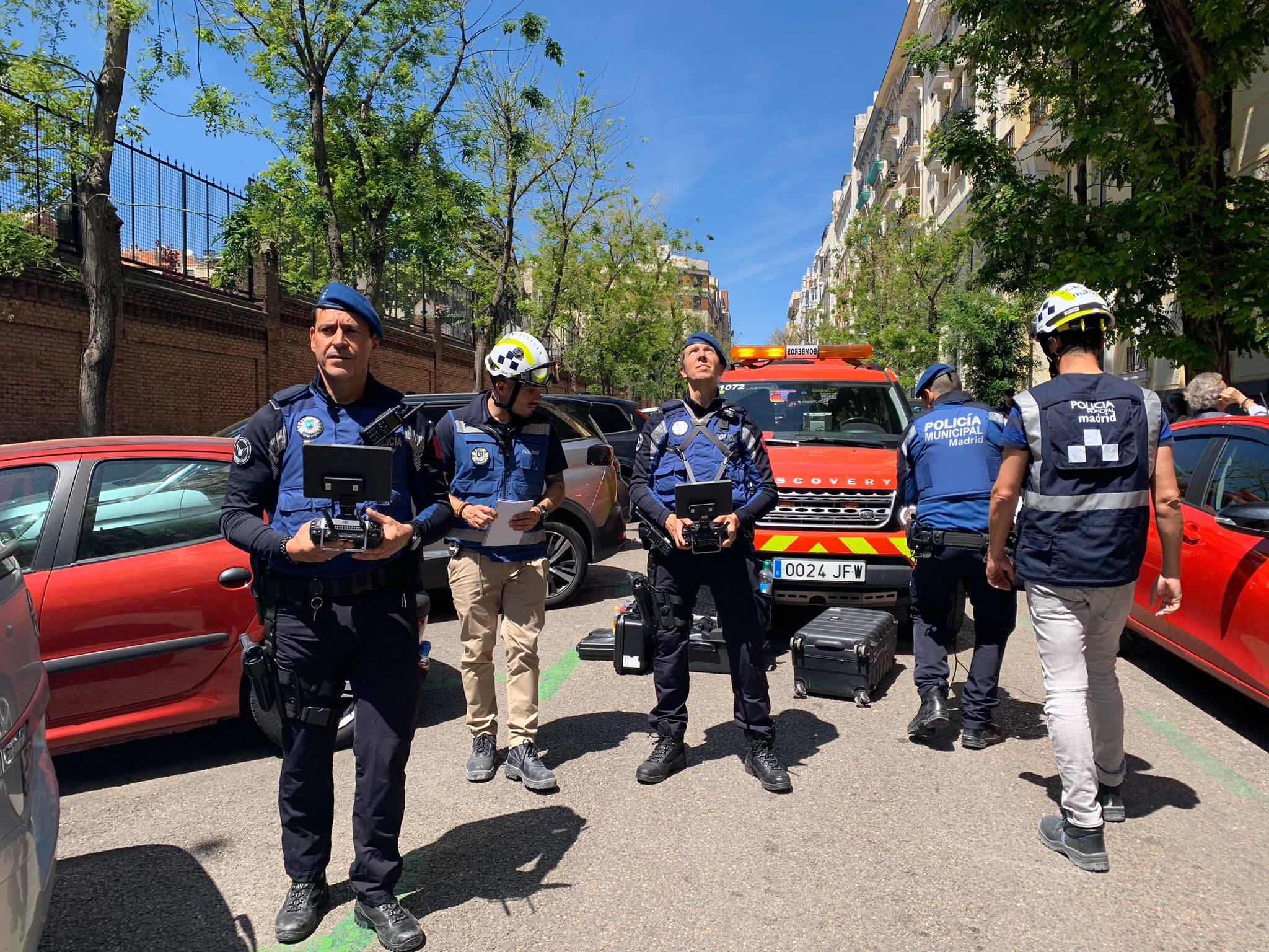 انفجار في مبنى في مدريد