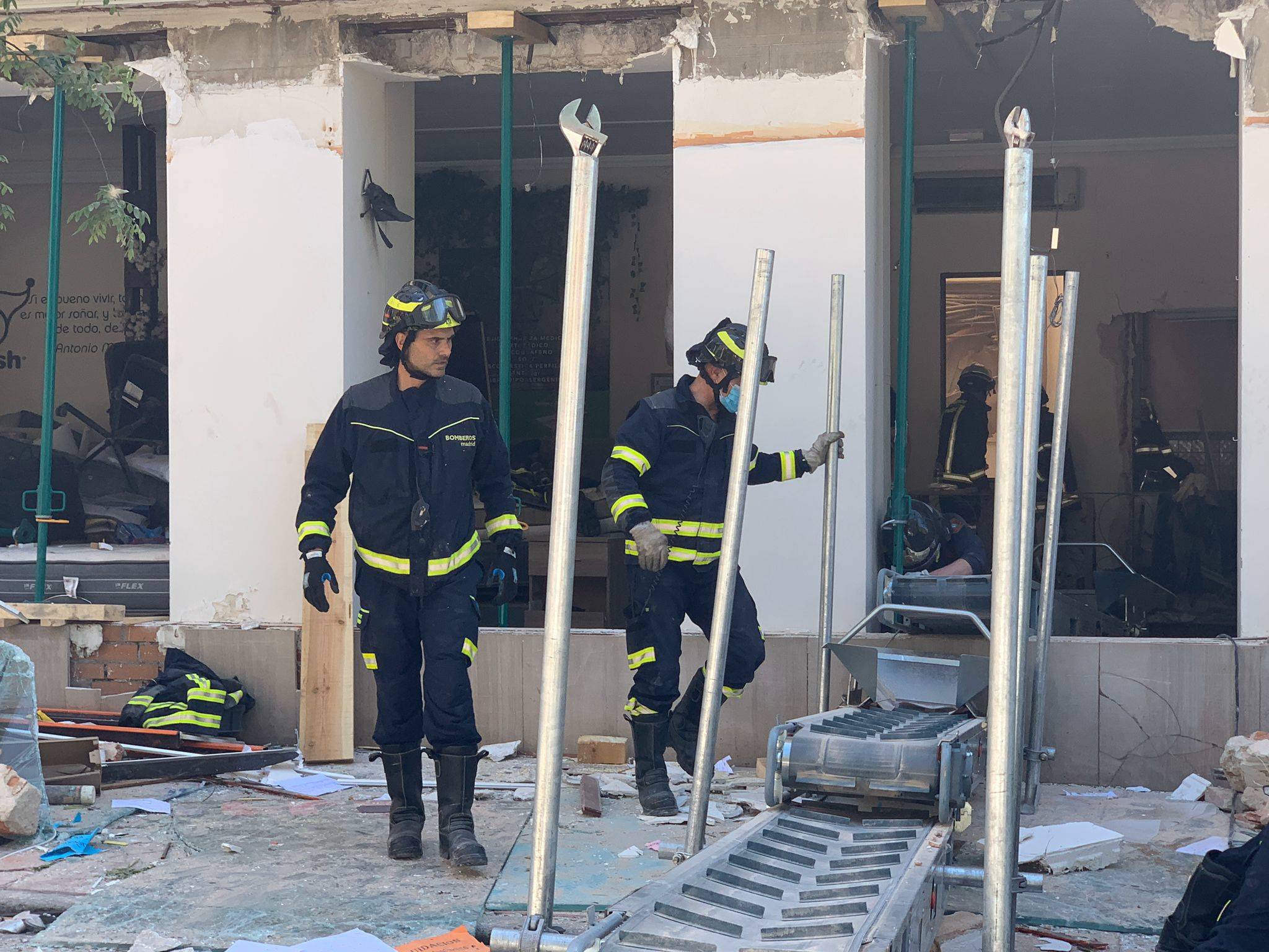 انفجار في مبنى في مدريد