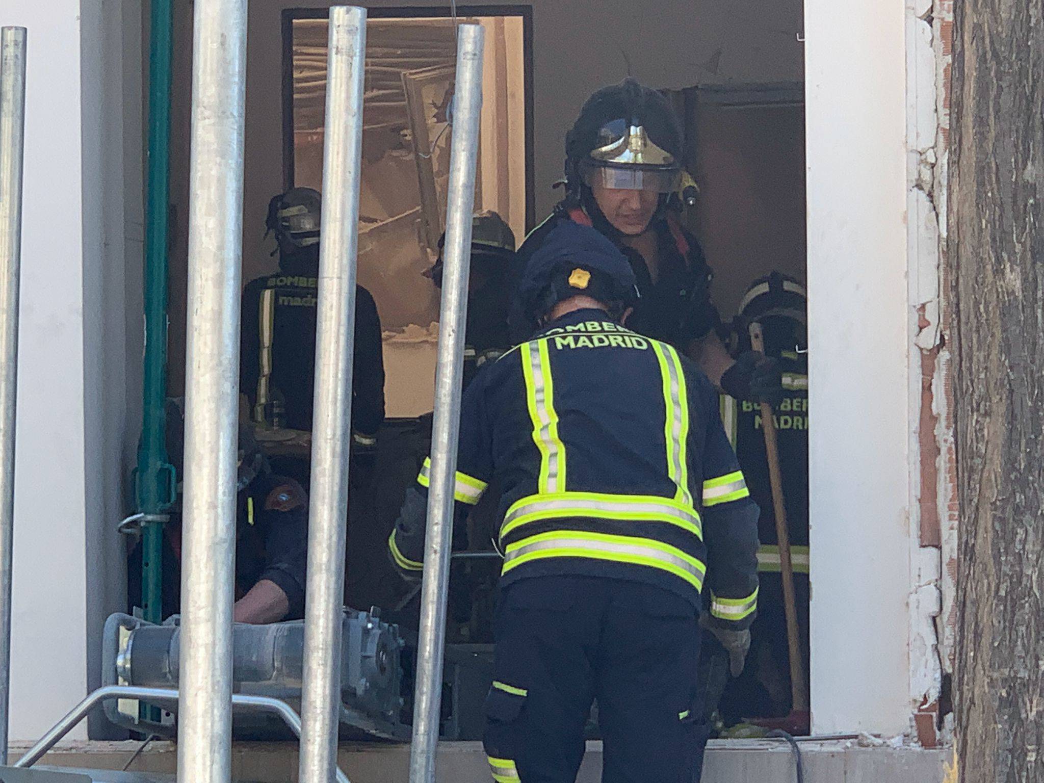 انفجار في مبنى في مدريد