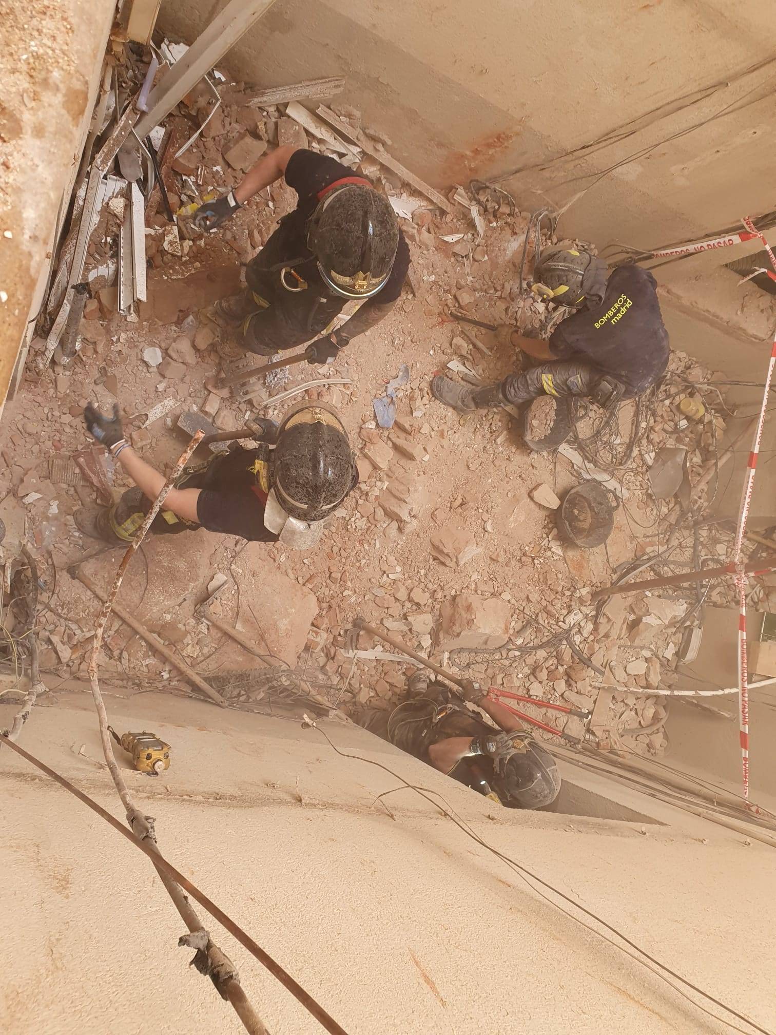 انفجار في مبنى في مدريد