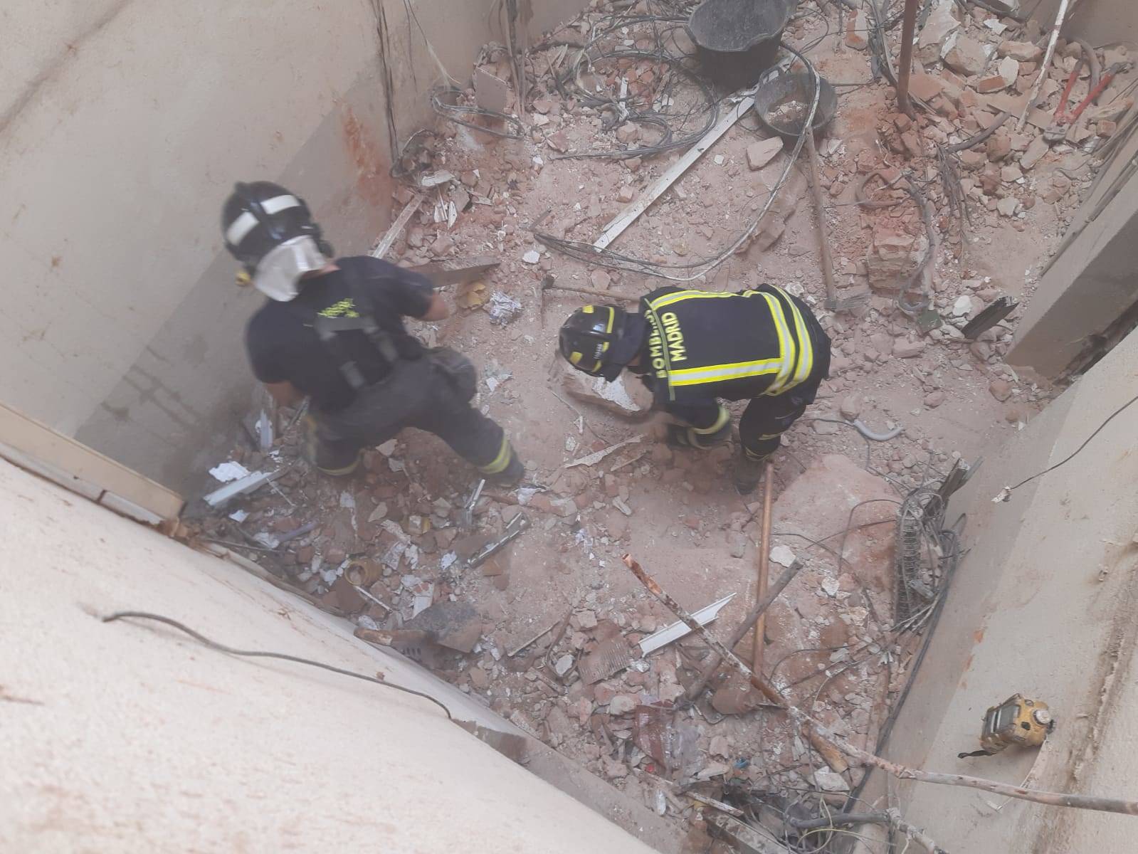 انفجار في مبنى في مدريد