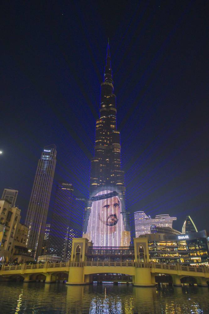 الألعاب النارية في برج خليفة - محمد شعلان 1
