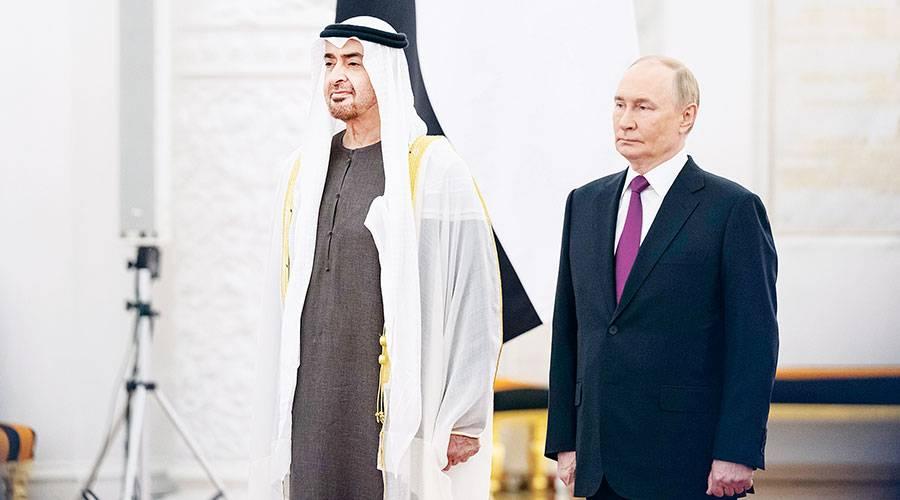 محمد بن زايد وفلاديمير بوتين (أرشيفية)