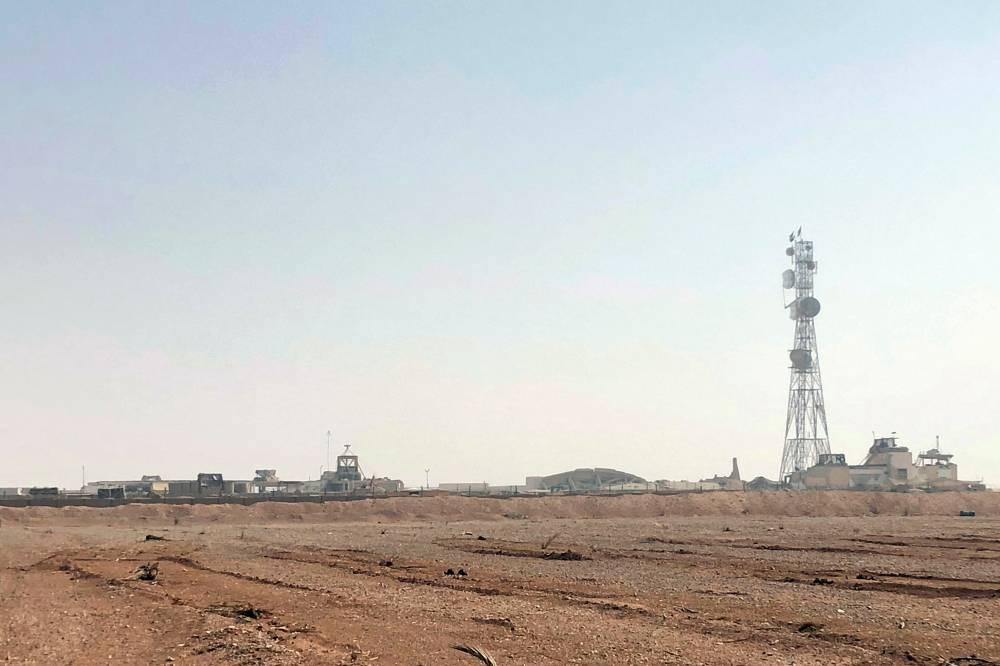 صورة أرشيفية تظهر قاعدة التنف العسكرية في جنوب سوريا (أ ب)