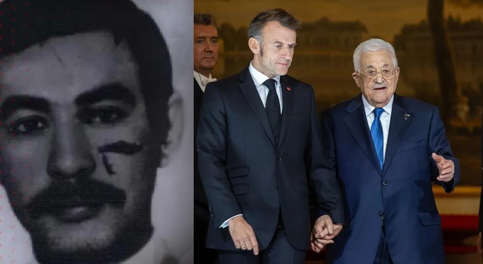 أحد لقاءات عباس وماكرون في صورة مركبة لهشام حرب